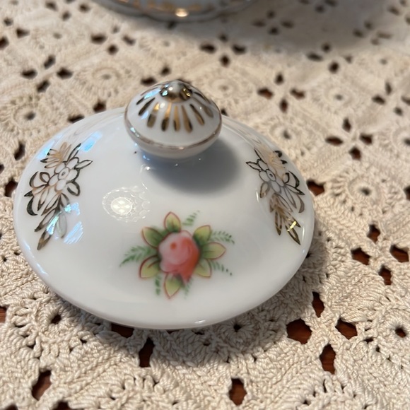 Vintage Chikaramchi handpainted sugar and creamer 1930 - Picture 5 of 7